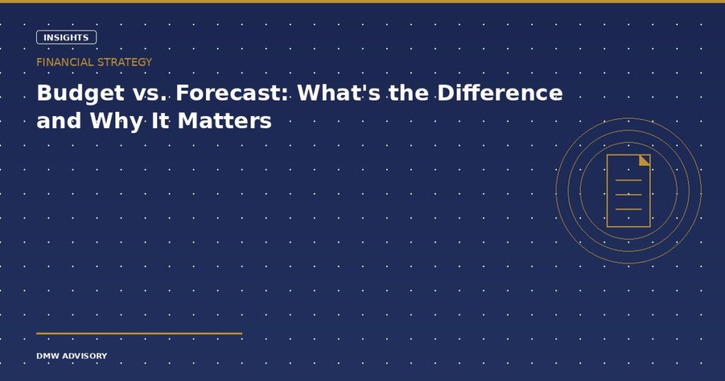 Budget vs forecast differences