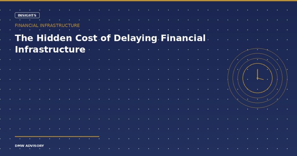 Hidden cost of delaying financial infrastructure