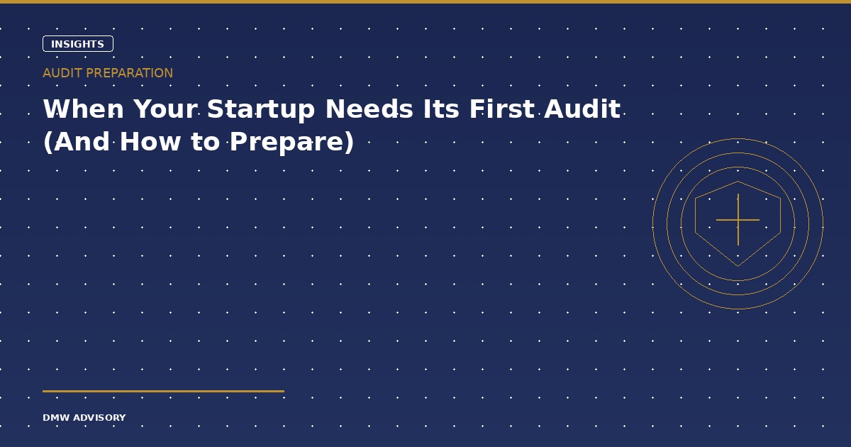 Startup first audit preparation guide