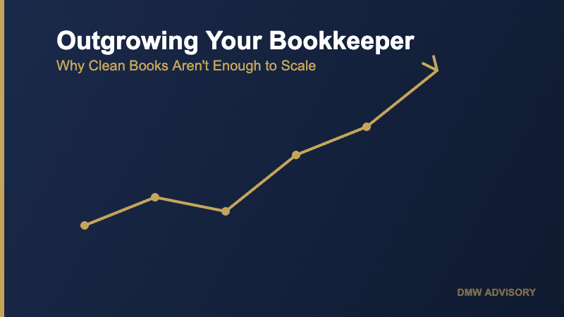 Outgrowing your bookkeeper for strategic finance