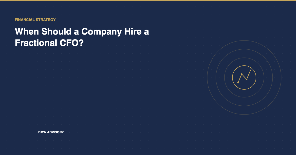 When to hire a fractional CFO