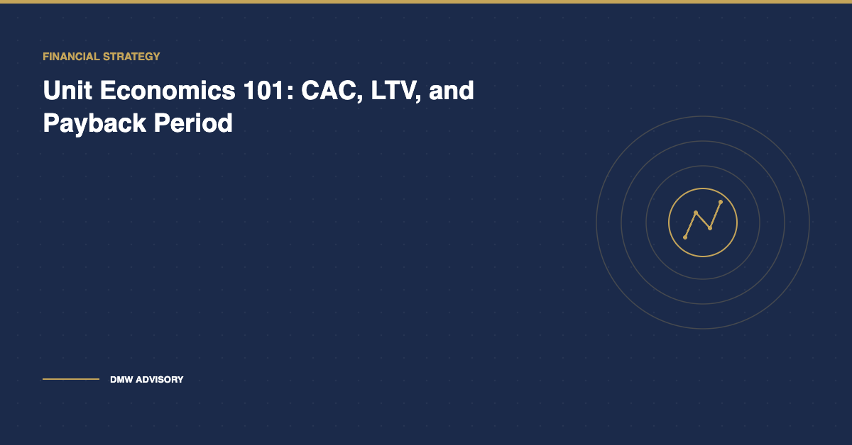 Unit economics CAC LTV payback period
