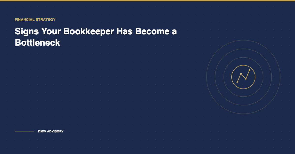 Signs your bookkeeper is a bottleneck